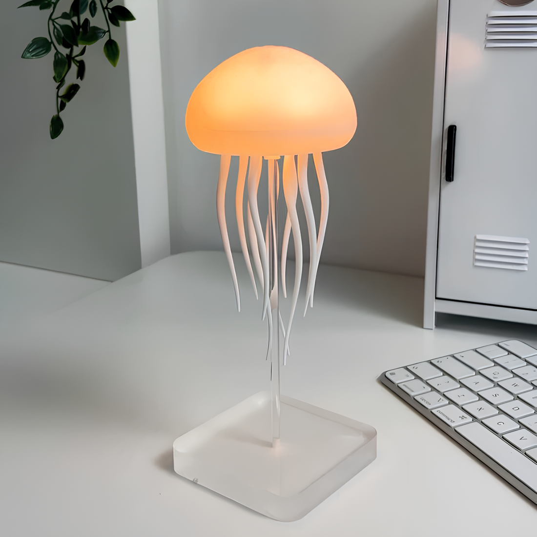 Aurora Glow Floating Jellyfish Lamp — 72-Color LED Mood Light
