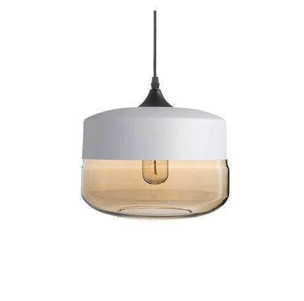 Aeris Glass Pendant Mouth Blown, Adjustable Cable For Dining Rooms