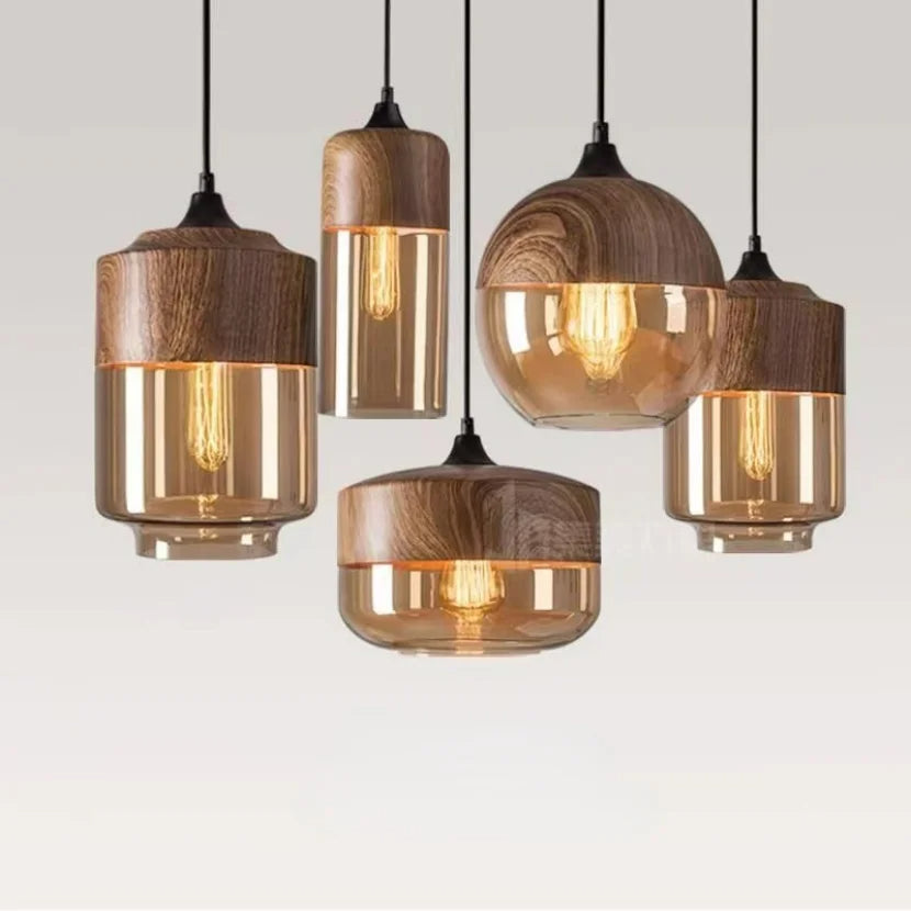 Aeris Glass Pendant Mouth Blown, Adjustable Cable For Dining Rooms