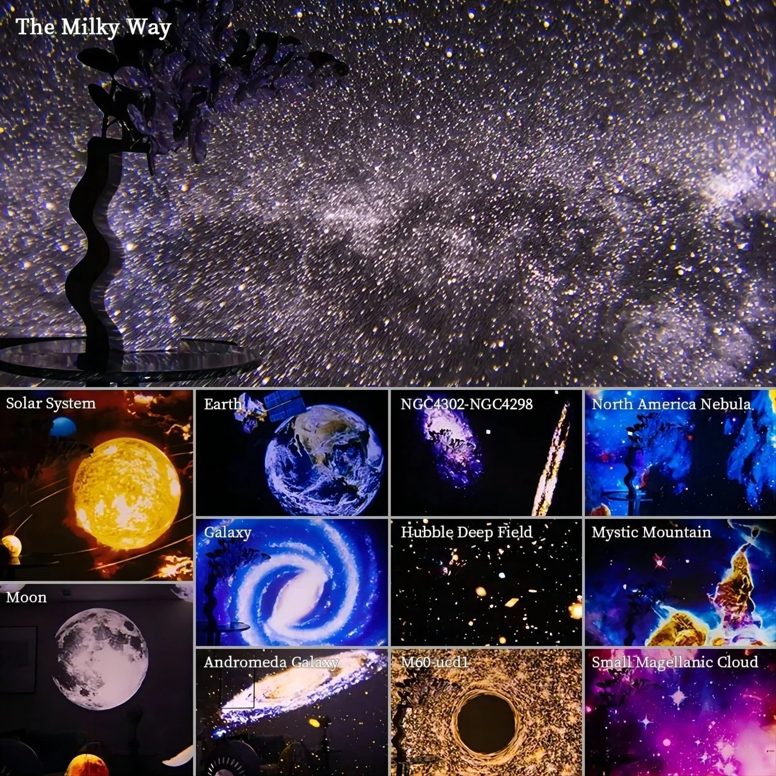360° Planetarium Projector | Improved relaxation and stress relief | Filindra