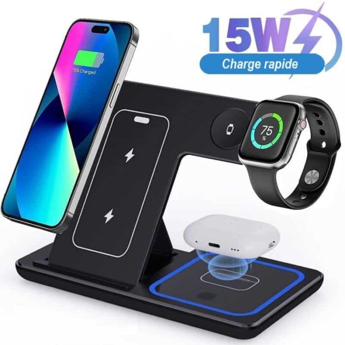 3-in-1 Wireless Induction Charger for iPhone | Filindra