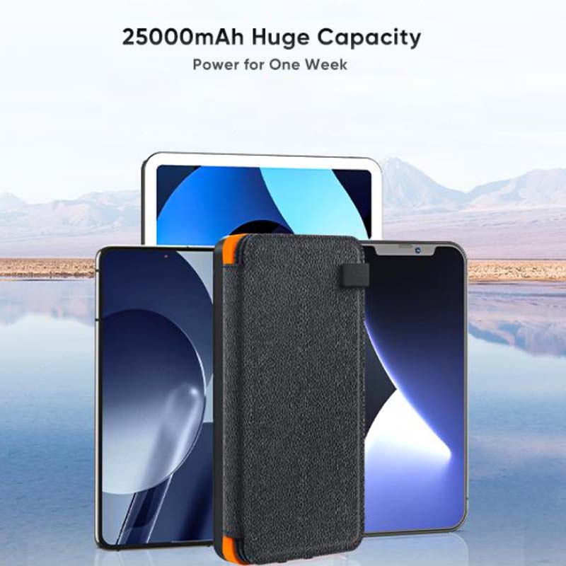 25000mAh high-performance solar power bank - quick charge | Filindra