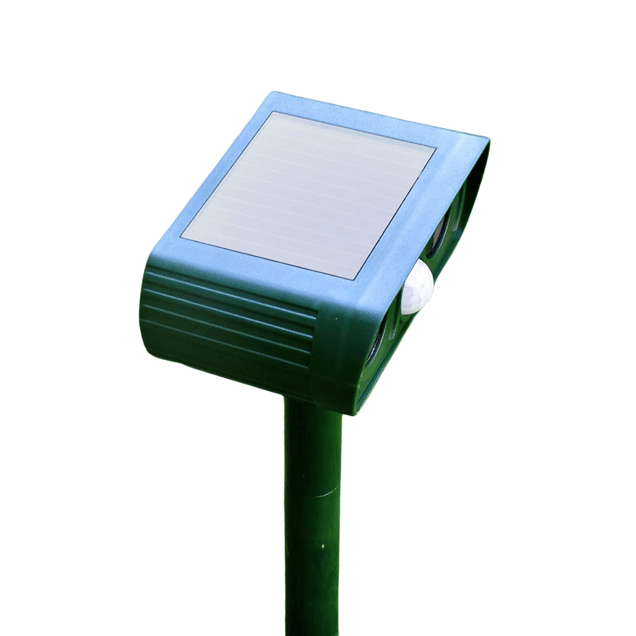 Solar Powered Ultrasonic Dog Deterrent — Motion Activated Sensor