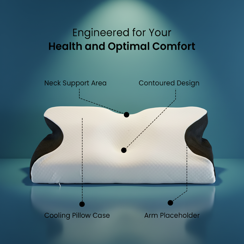 OrthoCloud Memory-Foam-Kernkissen mit ergonomischem Design