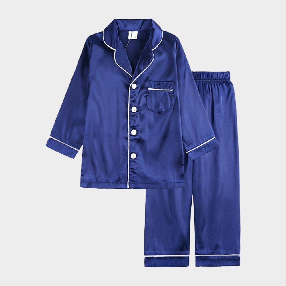 Kids Breathable Silk Sleepwear Set — Soft, Lightweight Fit