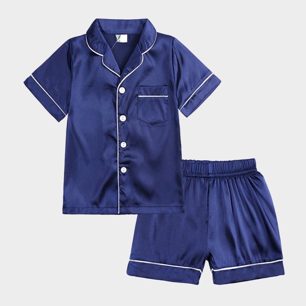 Kids Breathable Silk Sleepwear Set — Soft, Lightweight Fit