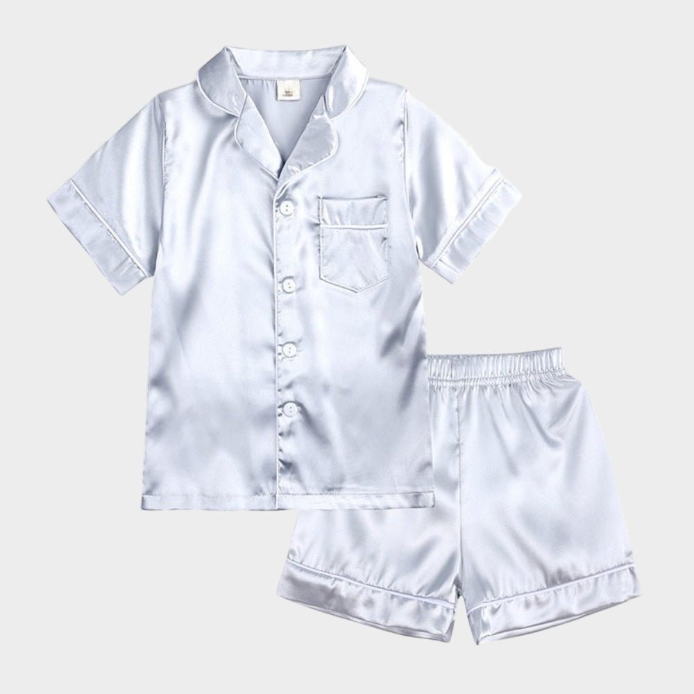 Kids Breathable Silk Sleepwear Set — Soft, Lightweight Fit