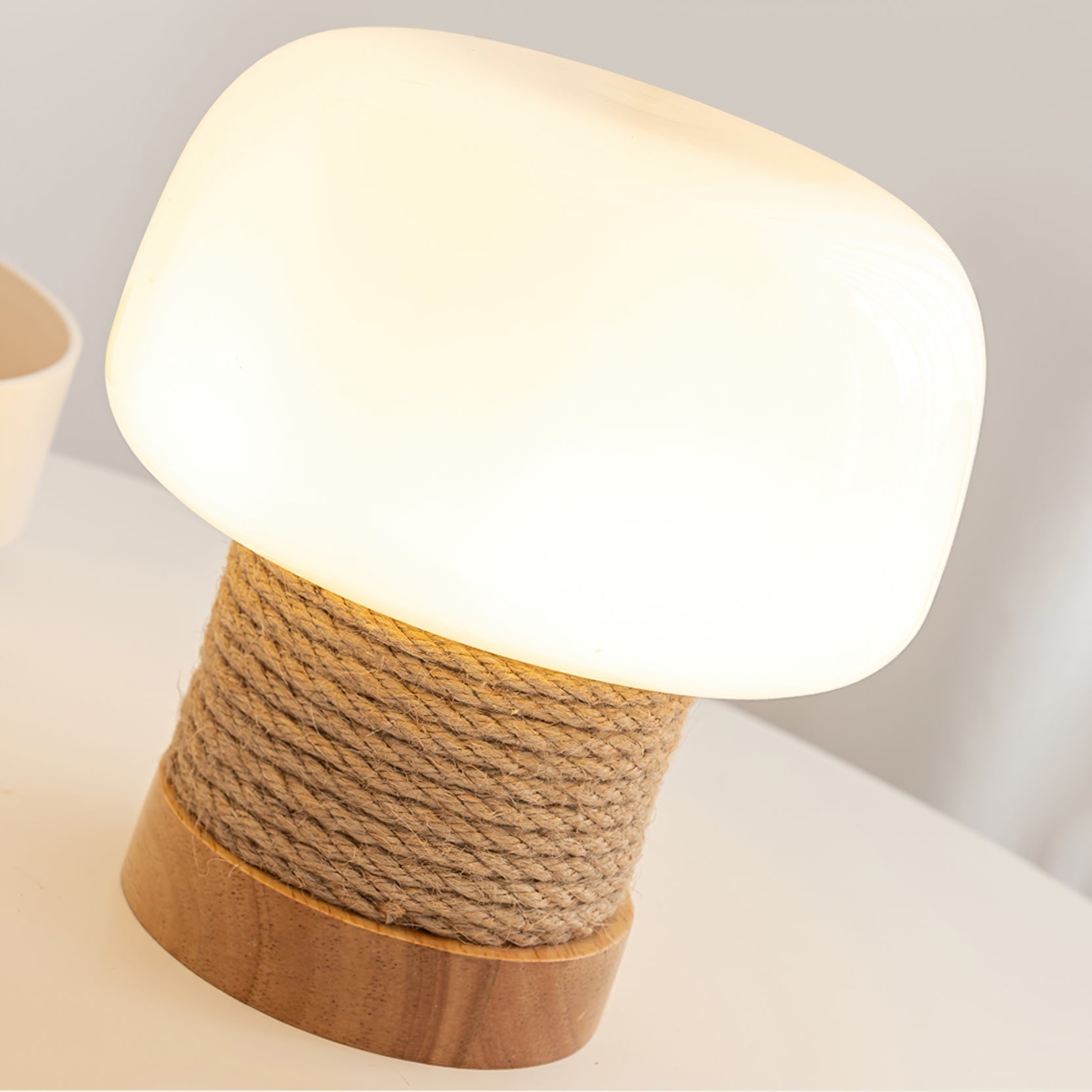 Aurelium Wood Base LED Desk Light For Nightstands And Desks