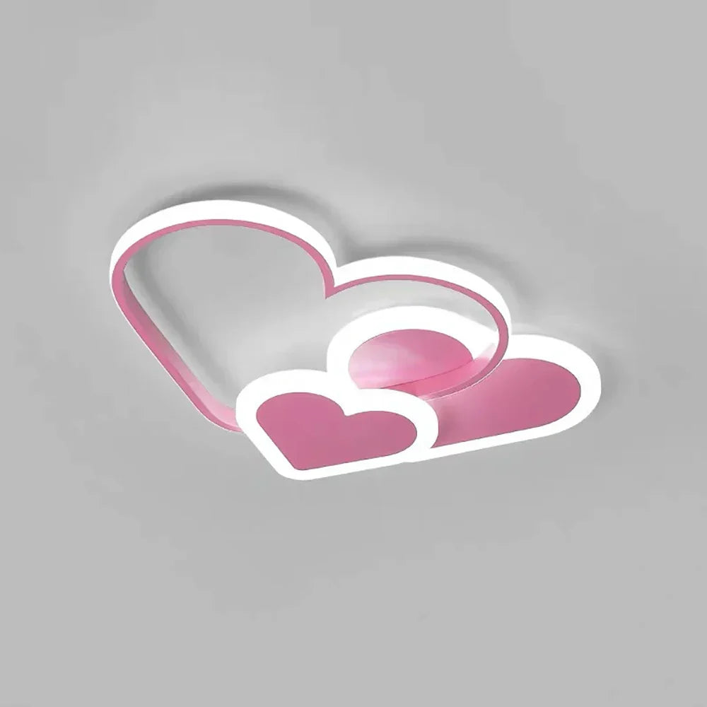 مصباح سقفي مضيء ناعم على شكل قلب من PetalGlow