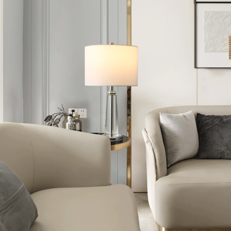 Modern Crystal Accent Table Lamp — Refined Design, Warm Focused Lighting
