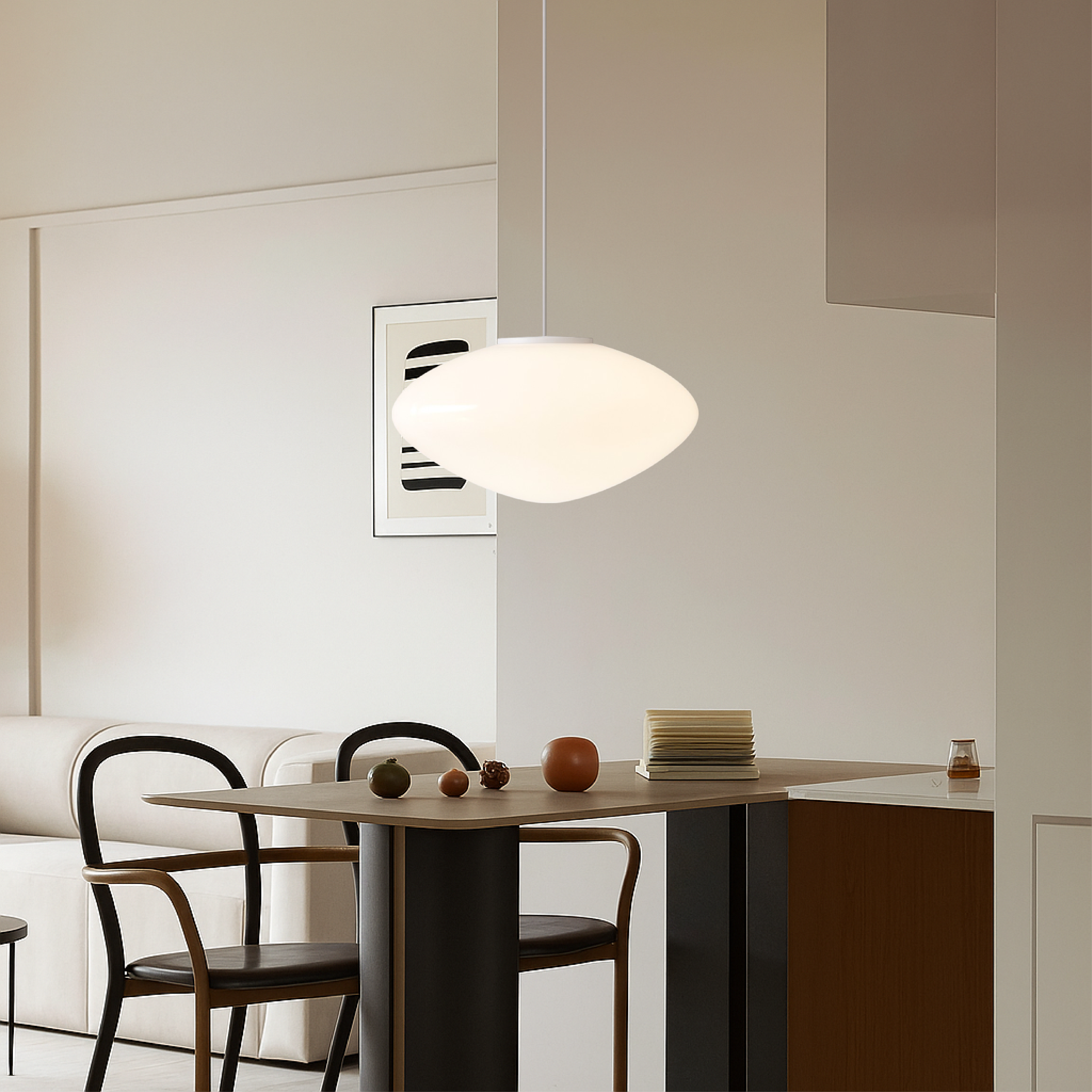 Aurelo Pendant Light With Nordic Layering And Gentle Diffuse Glow