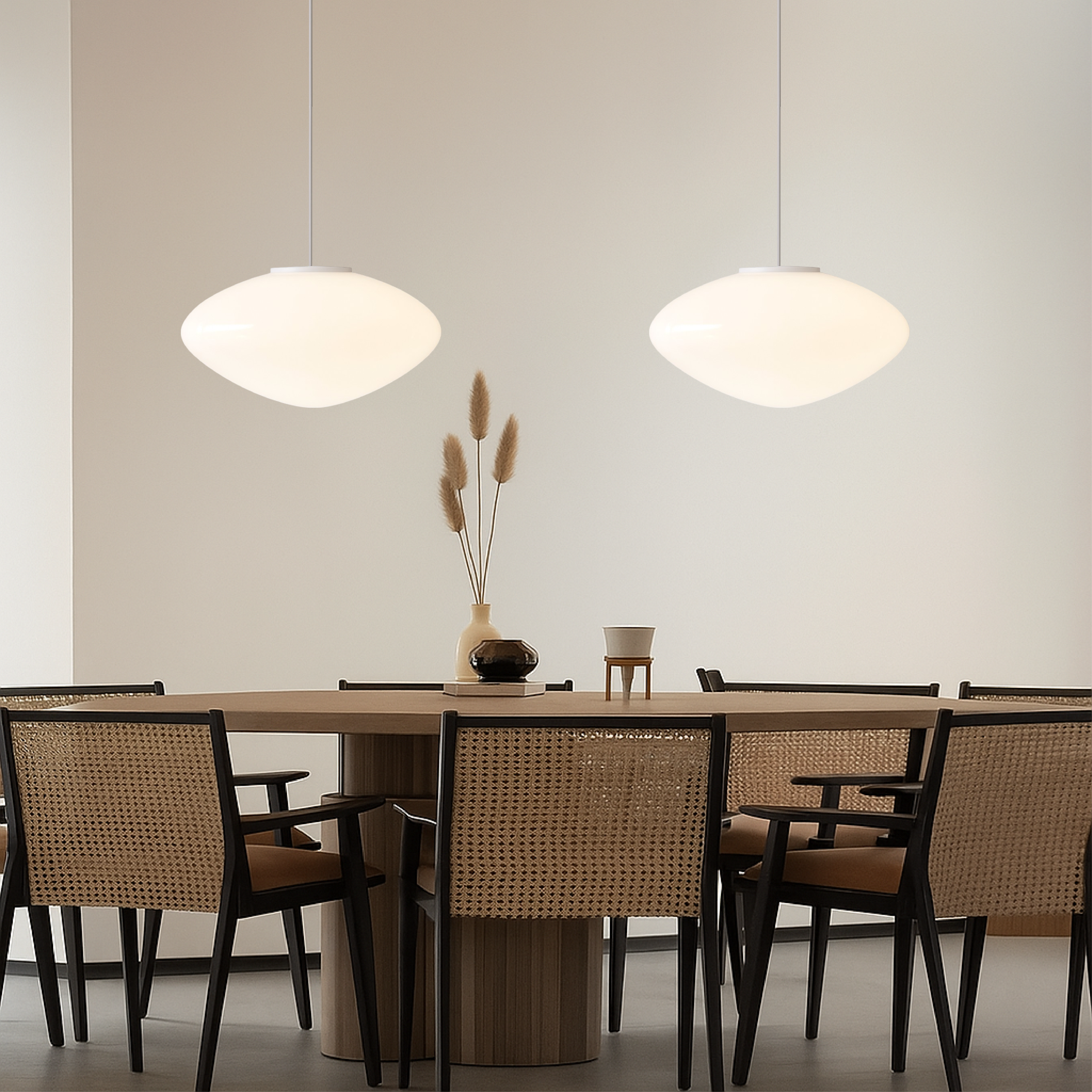Elara Danish Pendant Light With Layered Diffused Glow Ambience