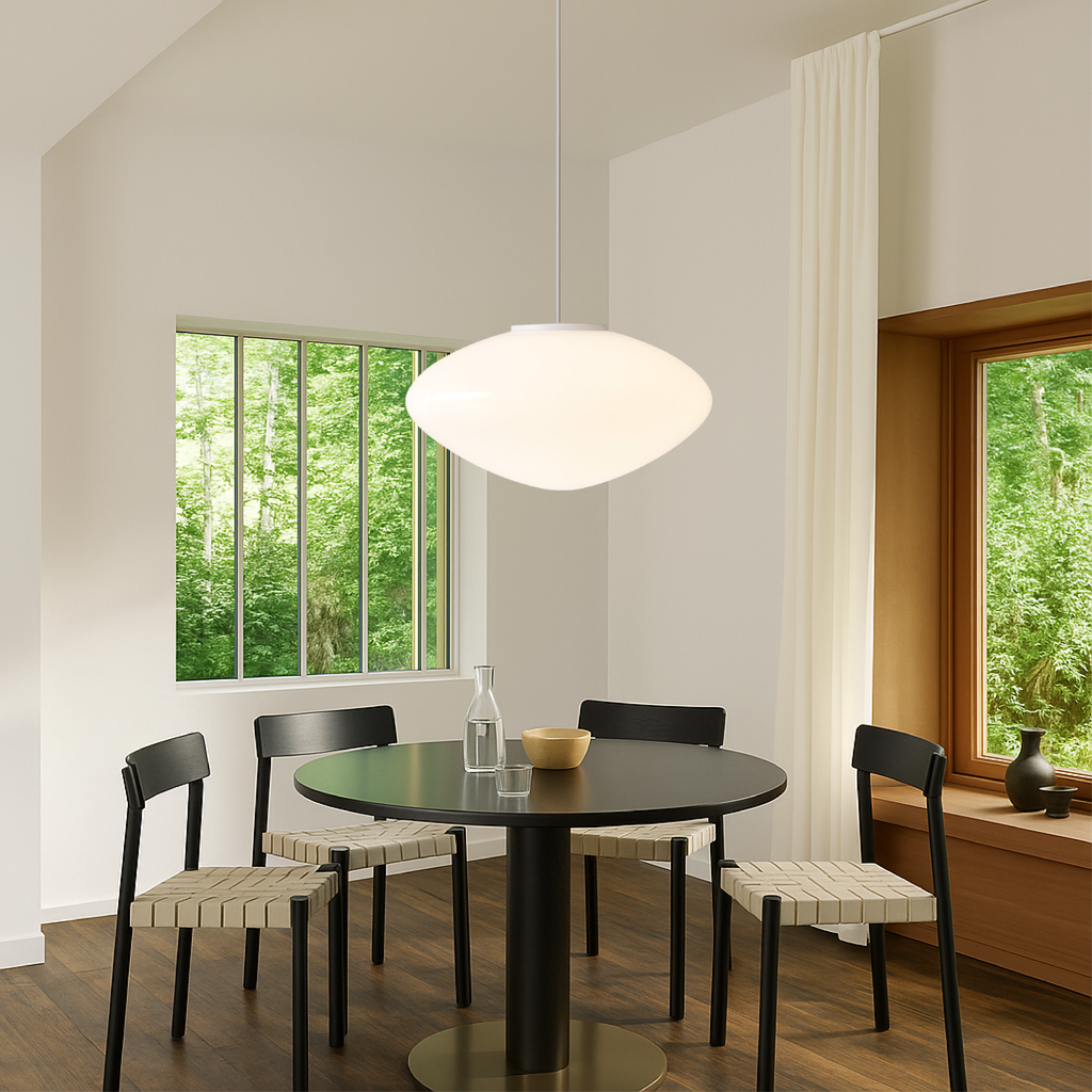 Elara Danish Pendant Light With Layered Diffused Glow Ambience