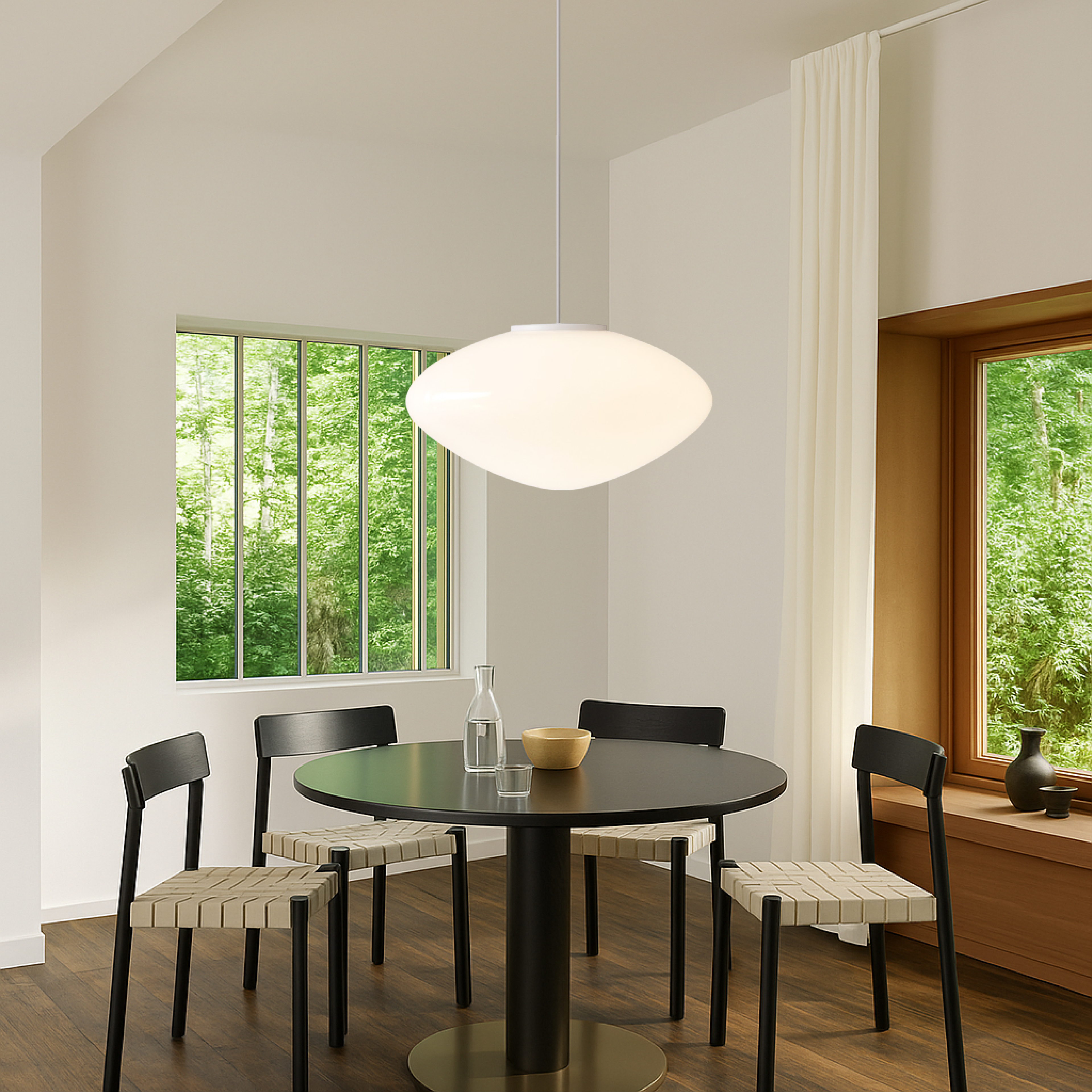 Aurelo Pendant Light With Nordic Layering And Gentle Diffuse Glow