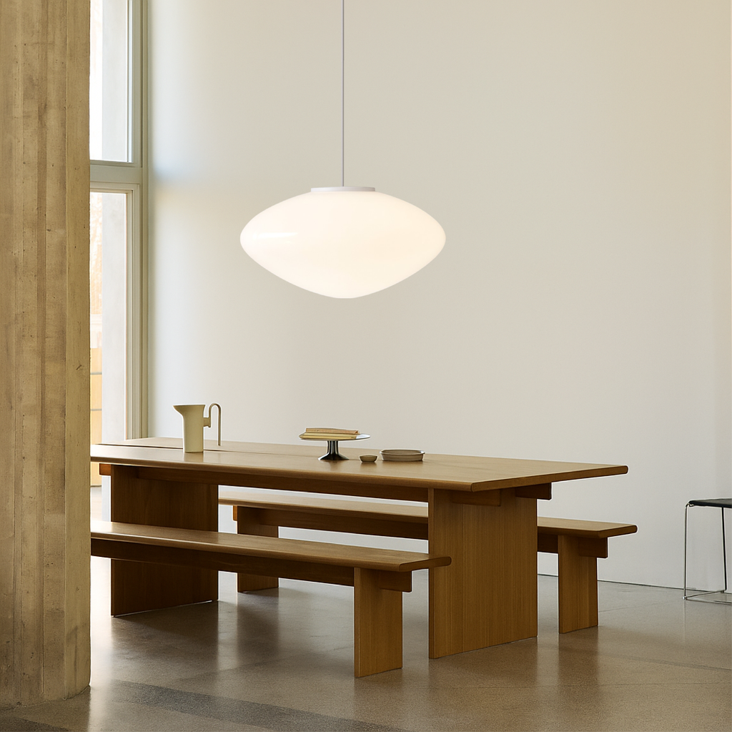 Elara Danish Pendant Light With Layered Diffused Glow Ambience
