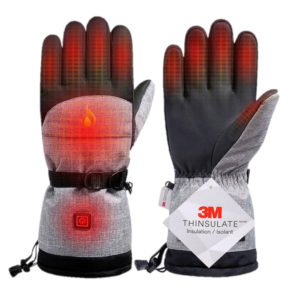 Electric Heated Ski & Snowboarding Gloves — Water-Resistant