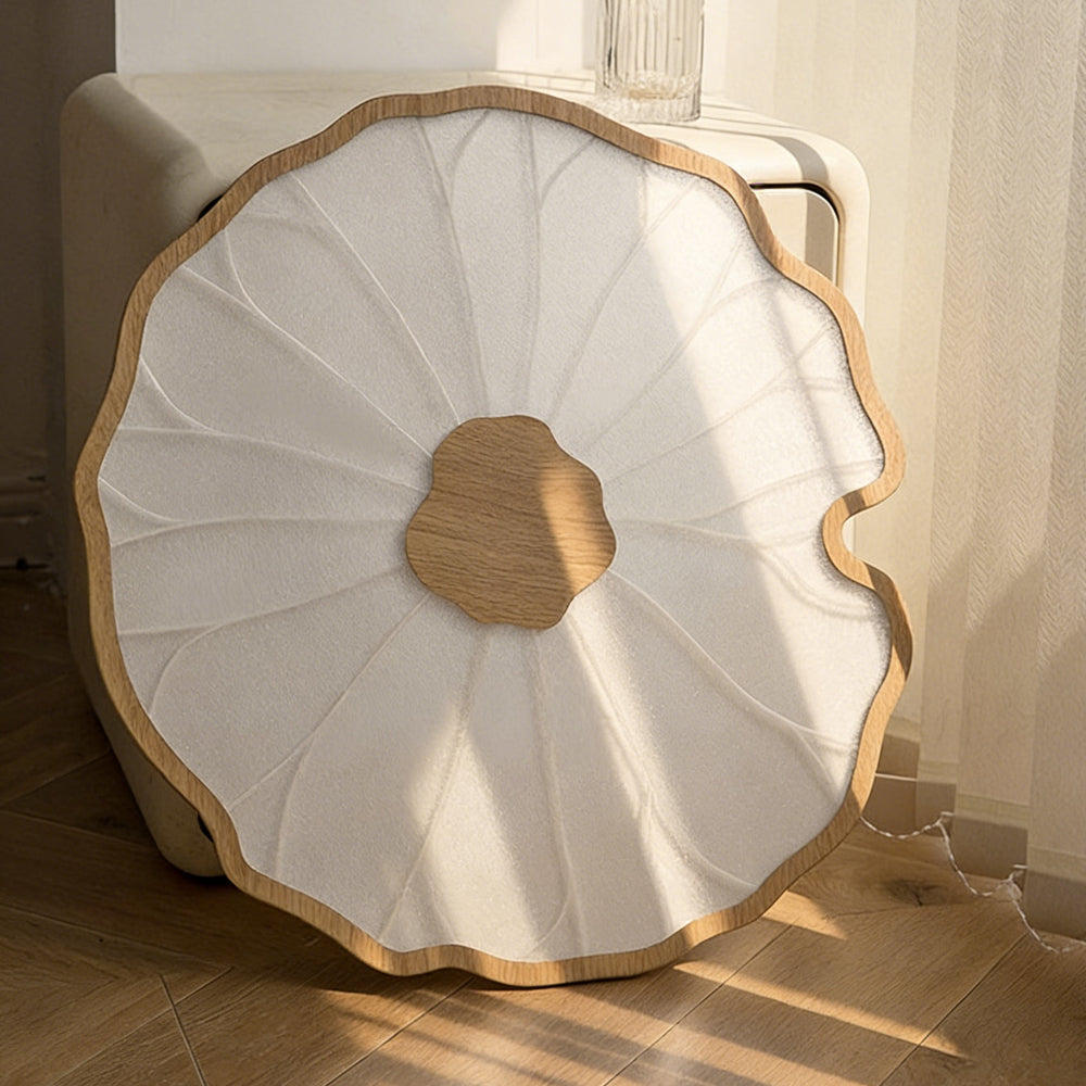 Round Lotus Leaf Acrylic LED Ceiling Light — Glossy Surface, Even Lighting