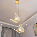 Κρεμαστό φωτιστικό LED FlutterGlow με πεταλούδα — Φωτεινό έργο τέχνης