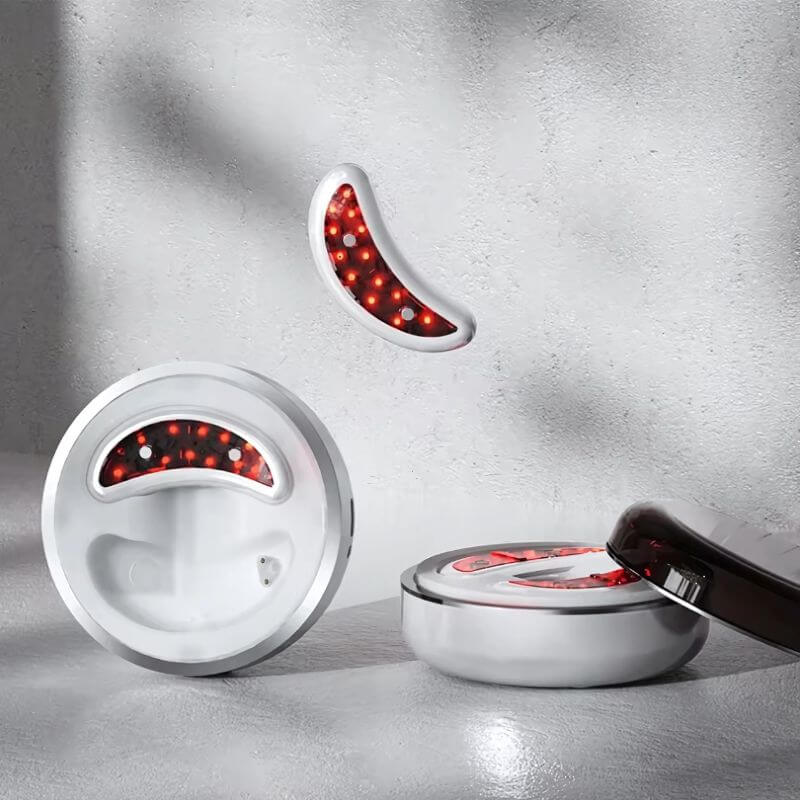 Patch LED per il contorno occhi — Terapia a luce rossa e impulsi EMS