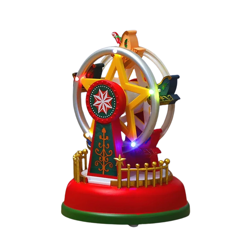ChristmasScene Animated Christmas Village — Lights, Music & Rotation