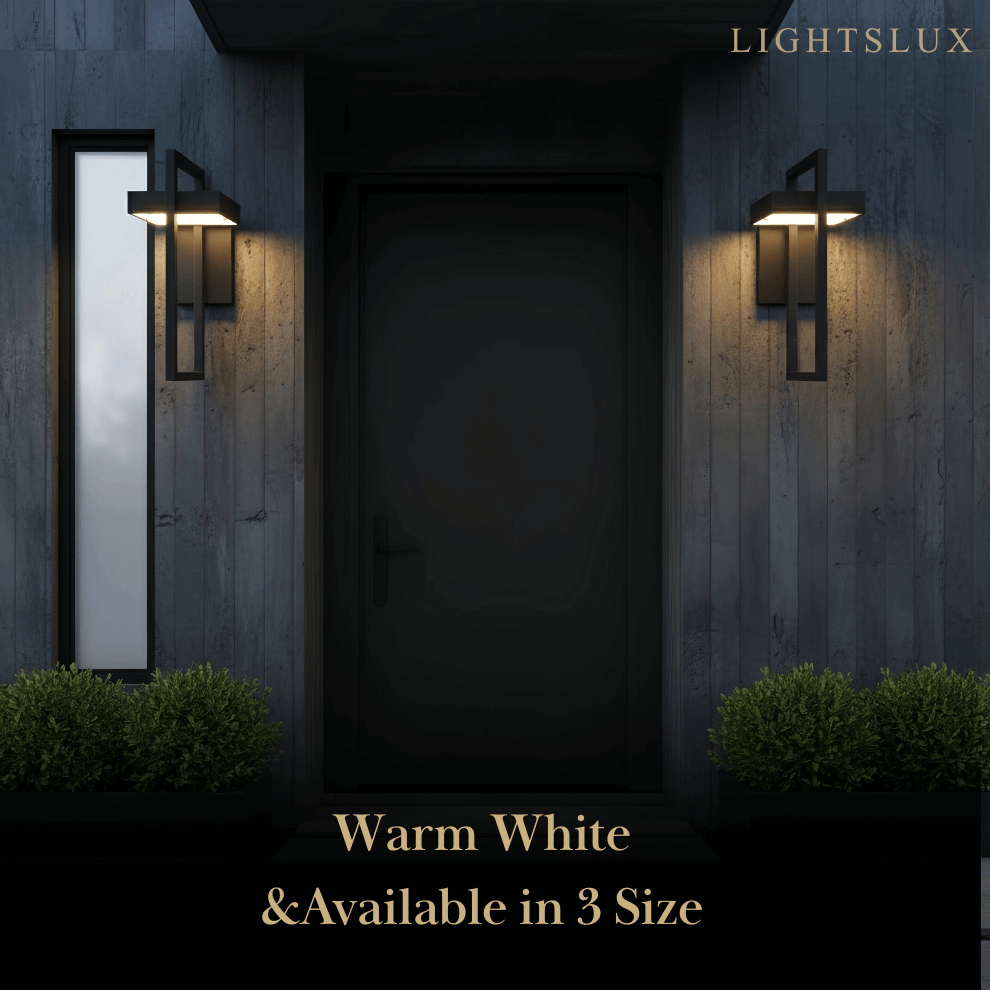 Minimalist Outdoor Wall Sconce - Waterproof Light in 3 Size for Outdoor - Flindria