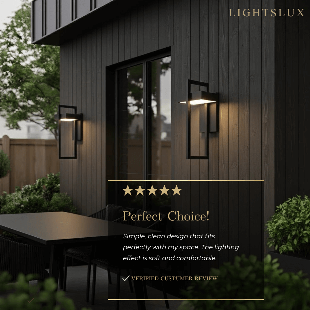 Minimalist Outdoor Wall Sconce - Waterproof Light in 3 Size for Outdoor - Flindria