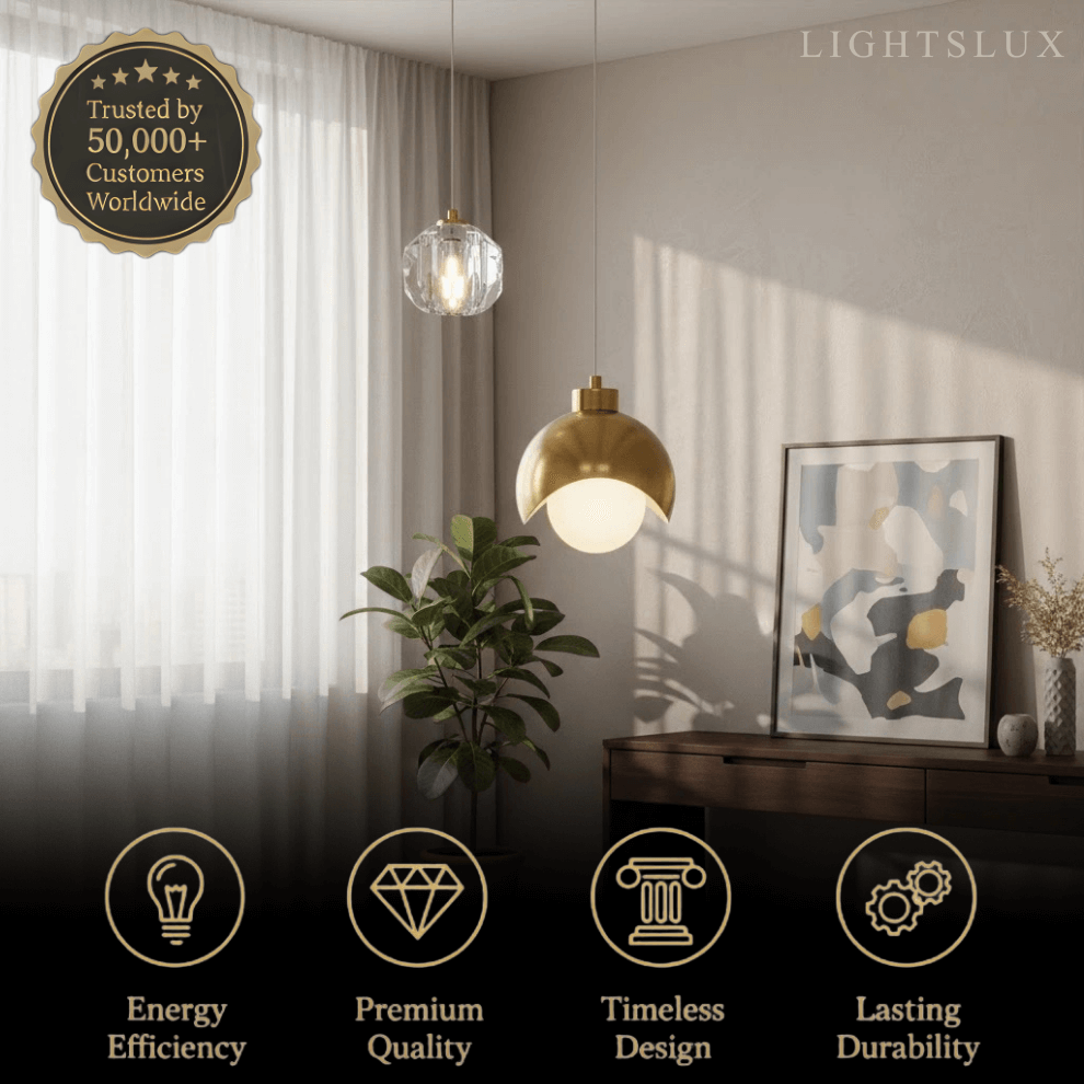 Modern Crystal Pendant Light for Dining Room/Living Room/Bedroom - Flindria