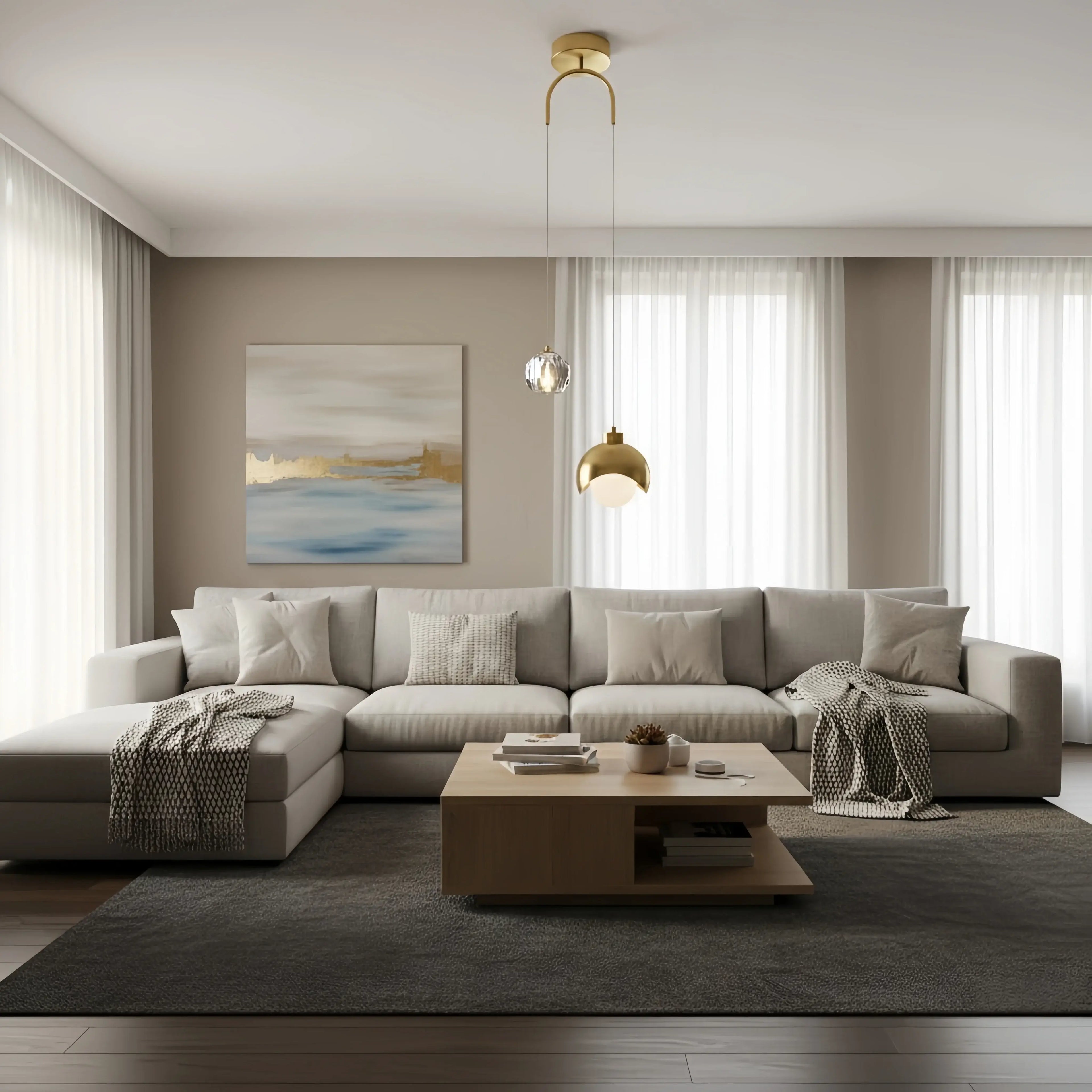 Modern Crystal Pendant Light for Dining Room/Living Room/Bedroom - Flindria