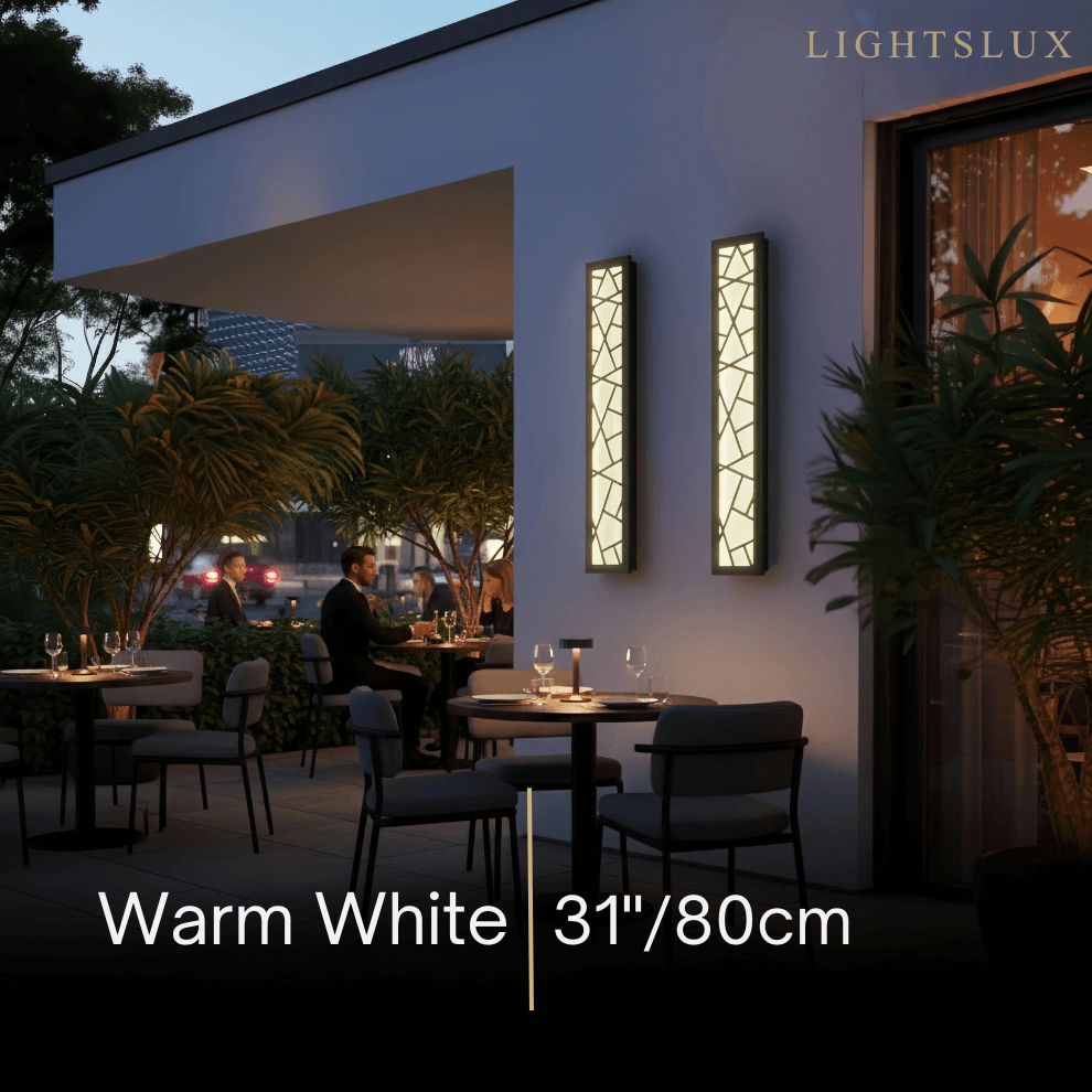 Art Deco Waterproof Wall Light in 8 Size for Yard/Terrace - Flindria