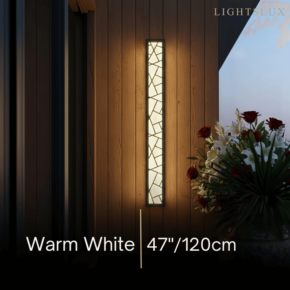 Art Deco Waterproof Wall Light in 8 Size for Yard/Terrace - Flindria