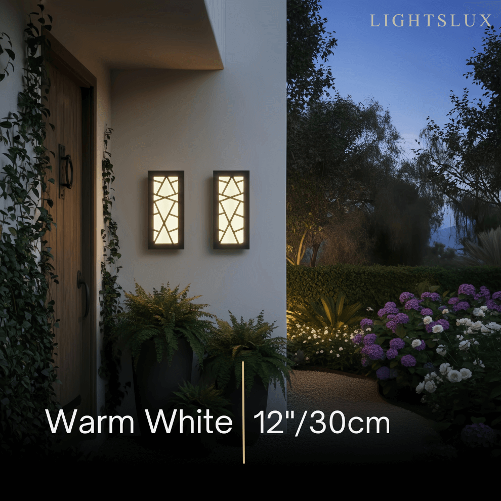 Art Deco Waterproof Wall Light in 8 Size for Yard/Terrace - Flindria