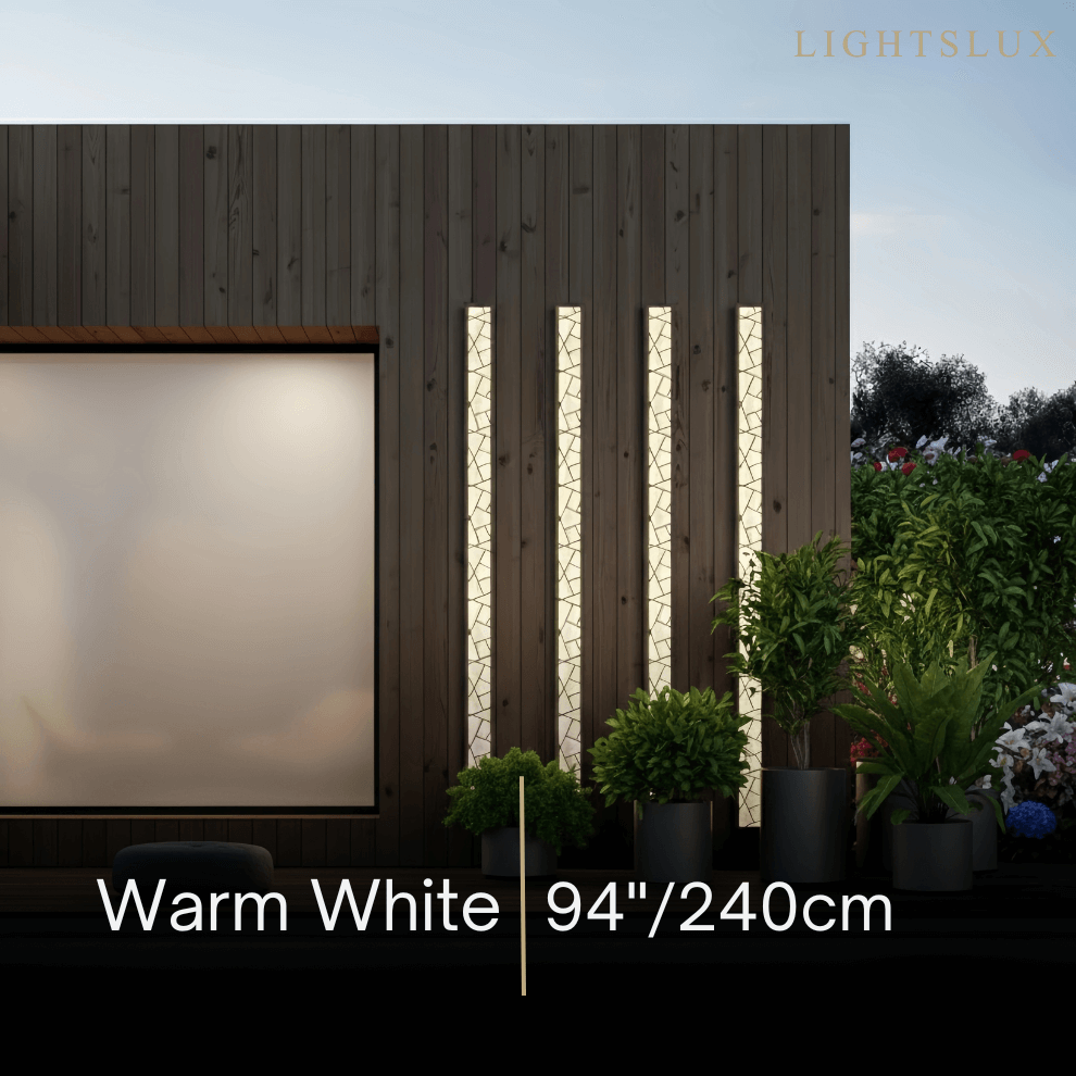Art Deco Waterproof Wall Light in 8 Size for Yard/Terrace - Flindria