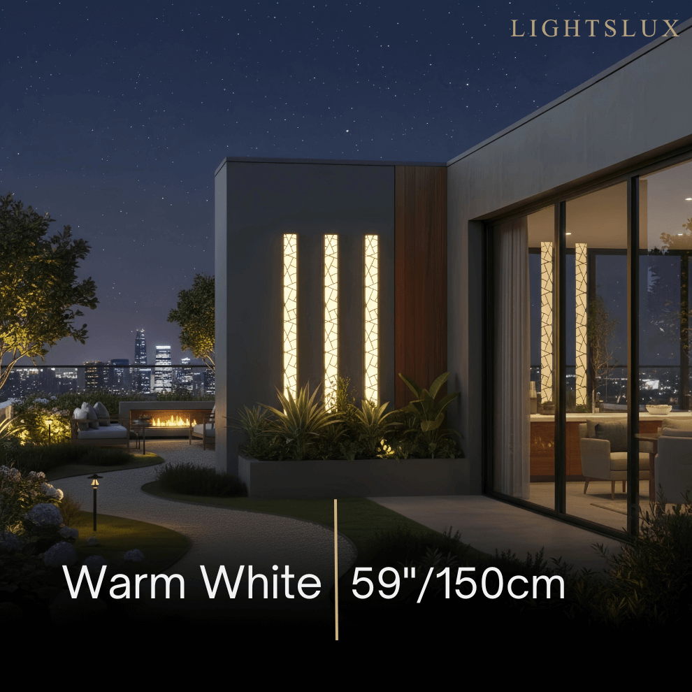 Art Deco Waterproof Wall Light in 8 Size for Yard/Terrace - Flindria
