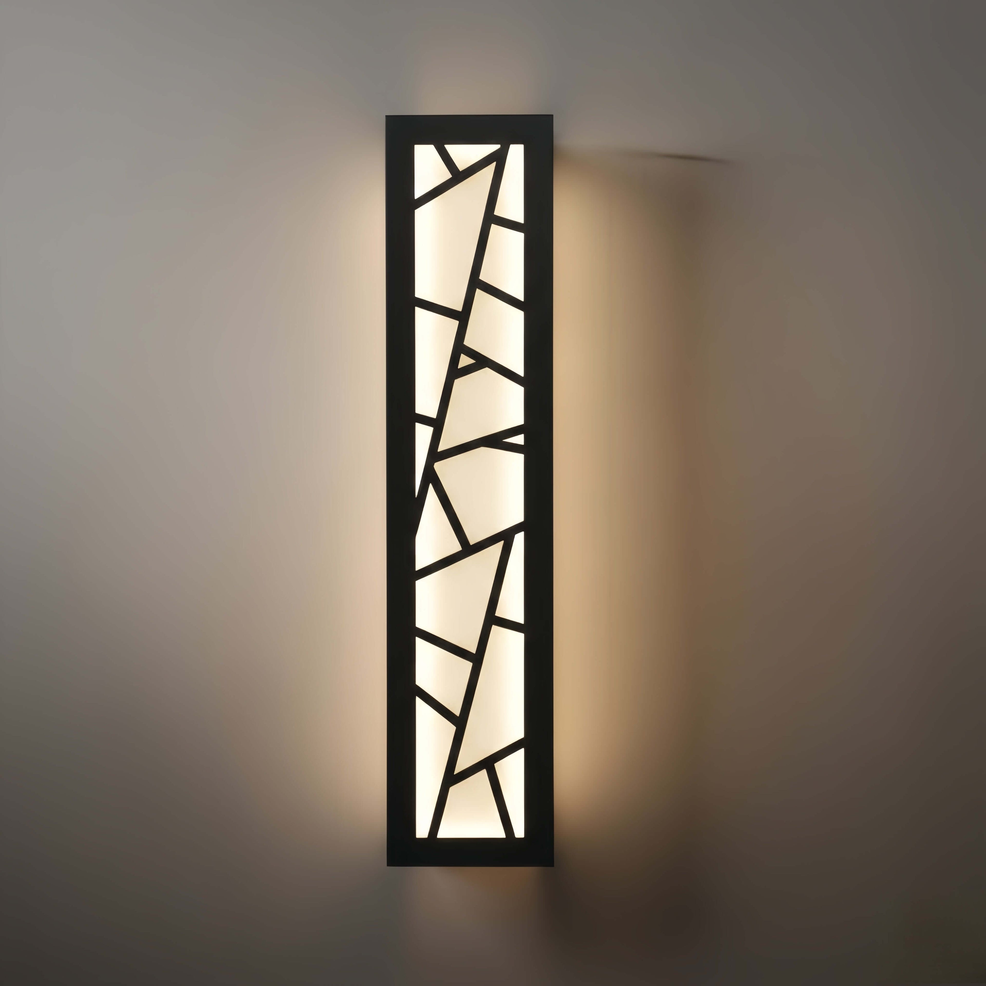 Art Deco Waterproof Wall Light in 8 Size for Yard/Terrace - Flindria