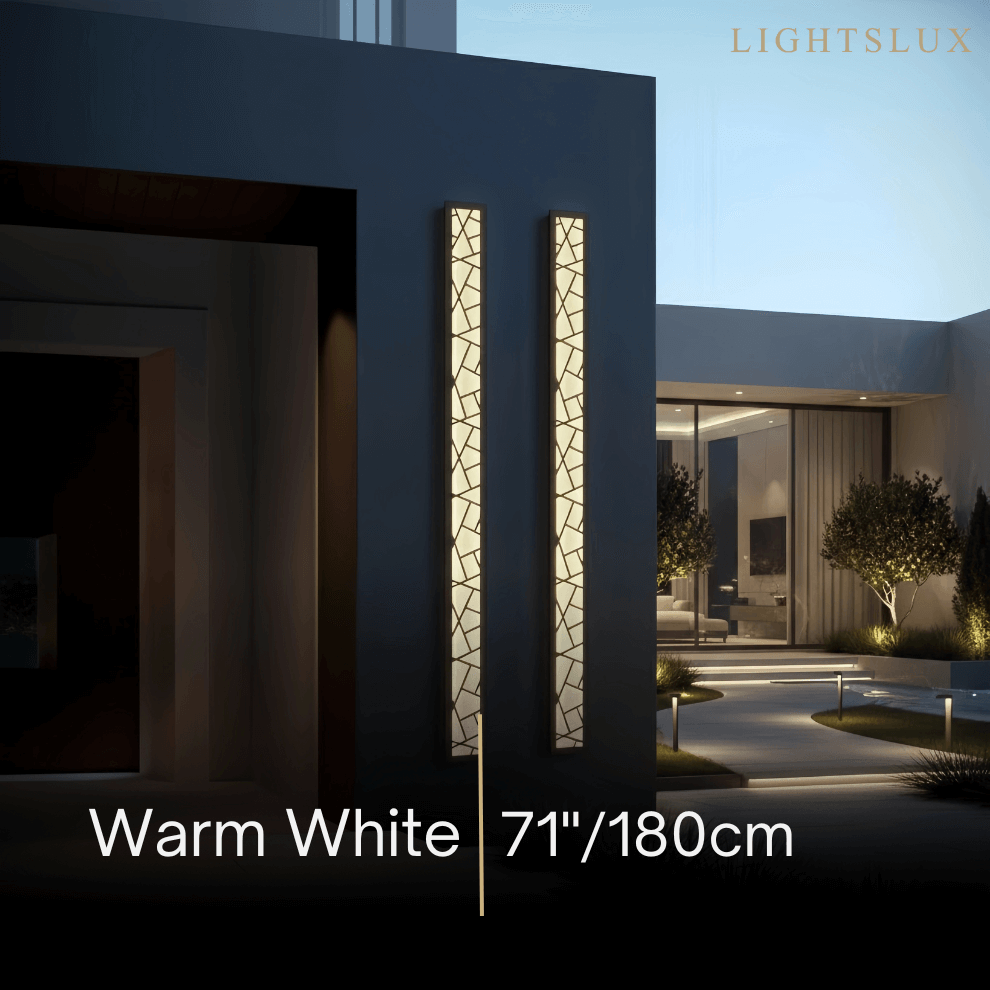 Art Deco Waterproof Wall Light in 8 Size for Yard/Terrace - Flindria