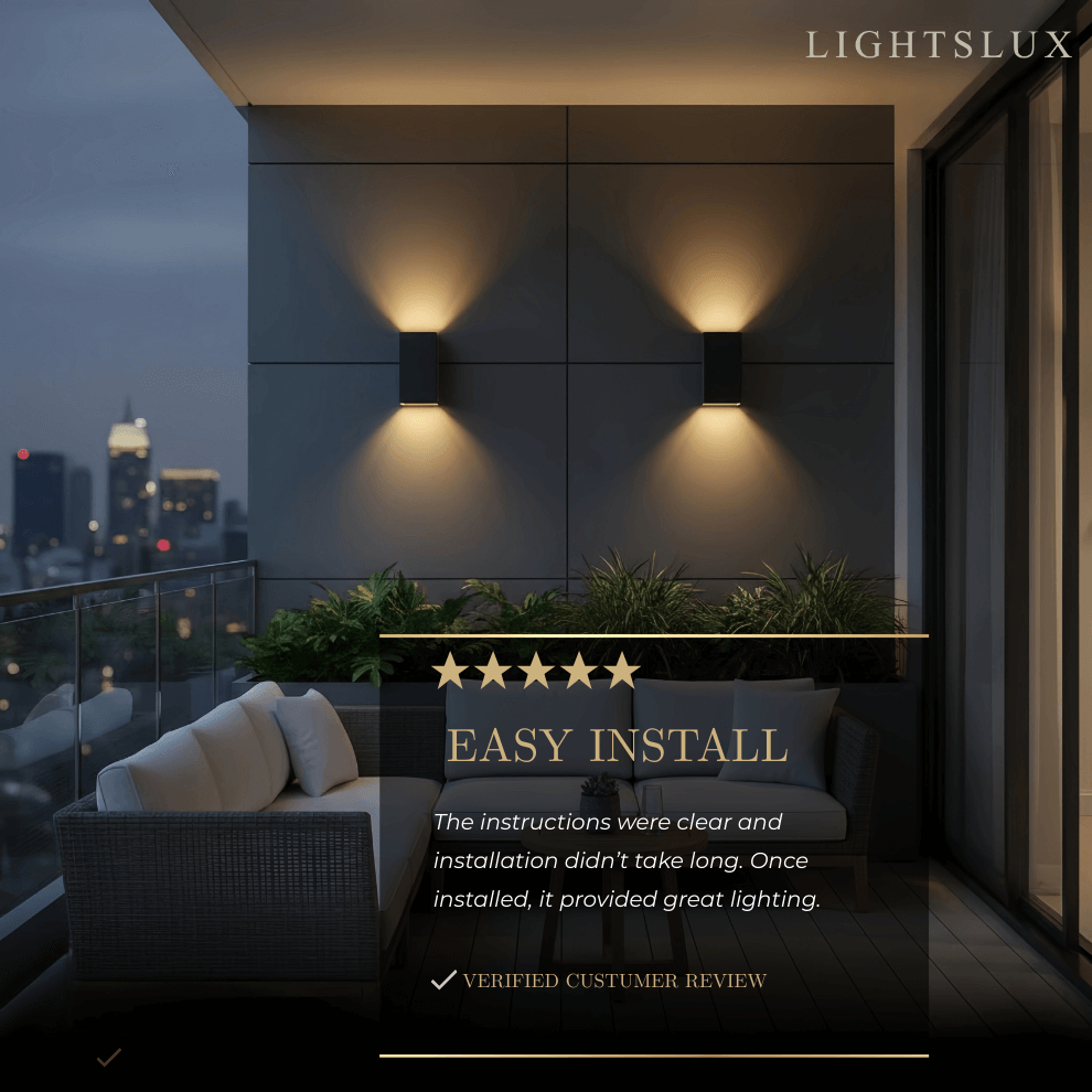 Minimalist Outdoor Wall Lamp-Waterproof for Outdoor/Exterwall - Flindria