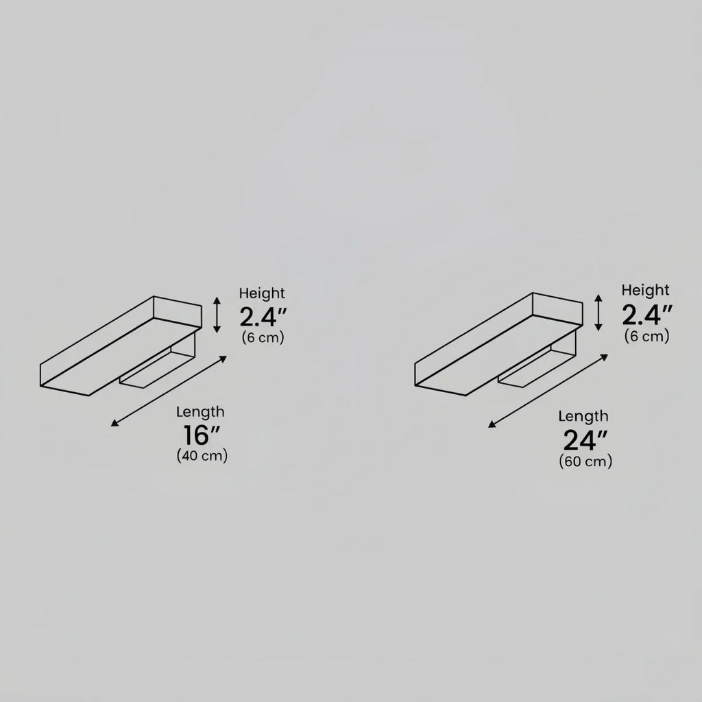 Minimalist Rectangle Black Wall Lamp-Waterproof for Outdoor - Flindria
