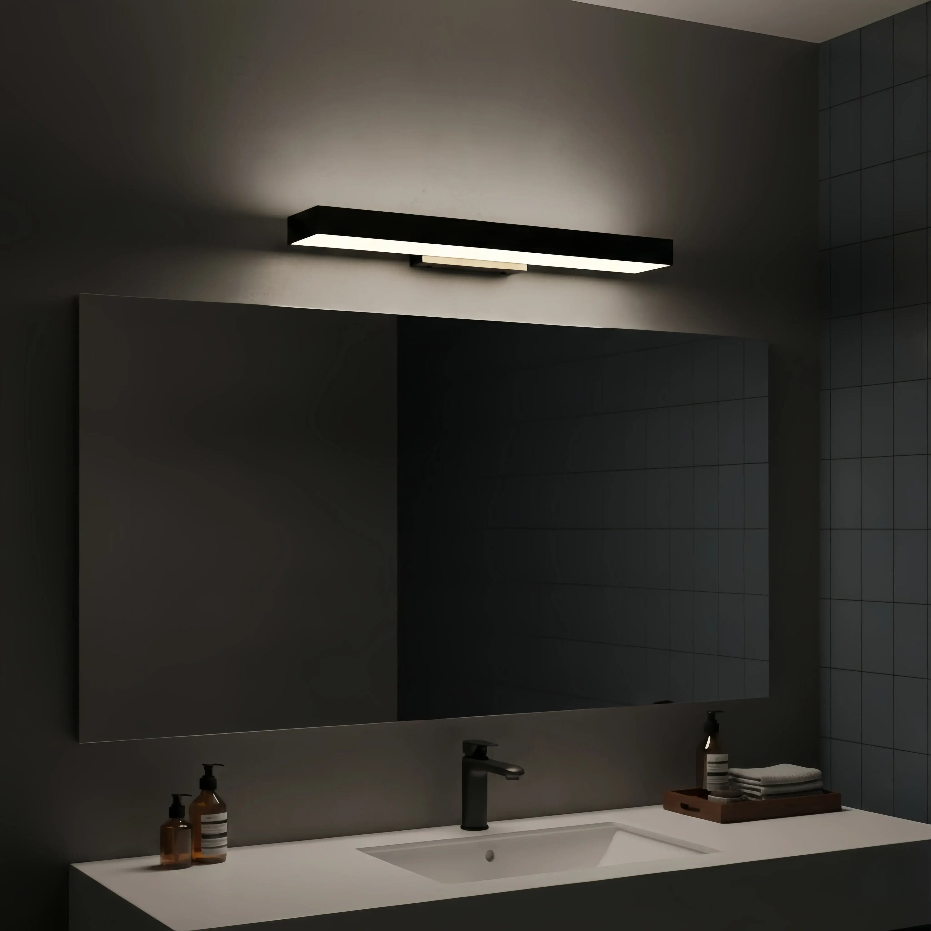 Minimalist Rectangle Black Wall Lamp-Waterproof for Outdoor - Flindria