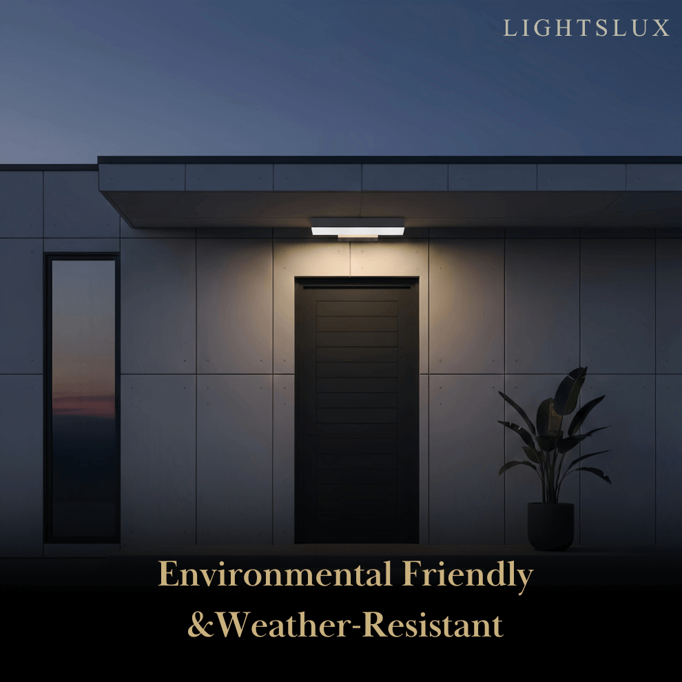 Minimalist Rectangle Black Wall Lamp-Waterproof for Outdoor - Flindria