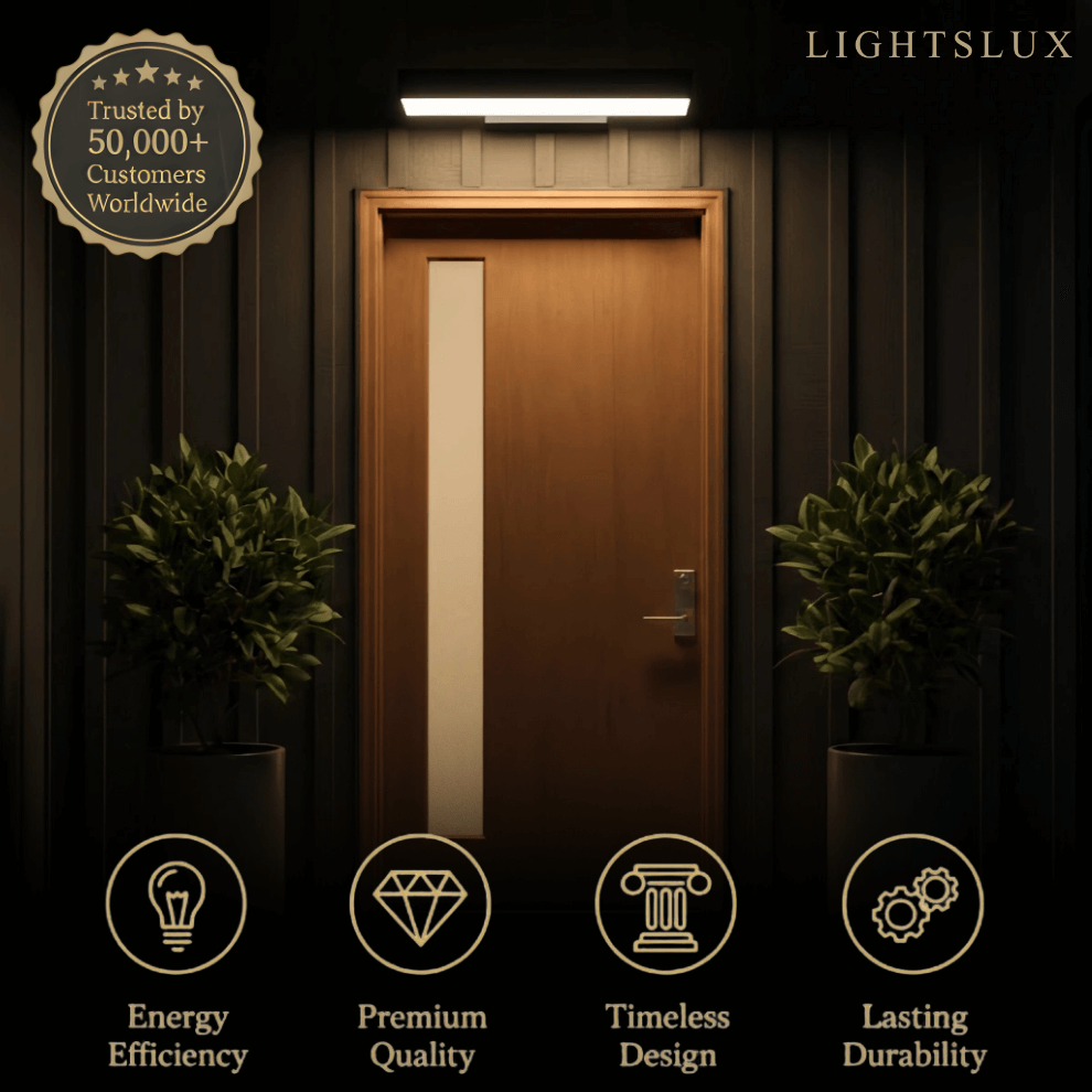 Minimalist Rectangle Black Wall Lamp-Waterproof for Outdoor - Flindria