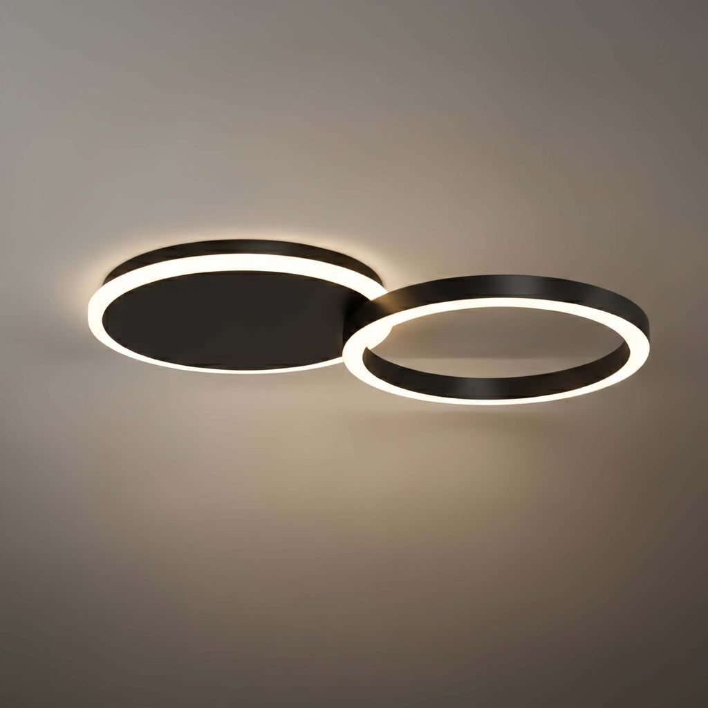 Ring Black/Gold Celing Light, 4Style, for Bedroom/Living Room/Commercial - Flindria