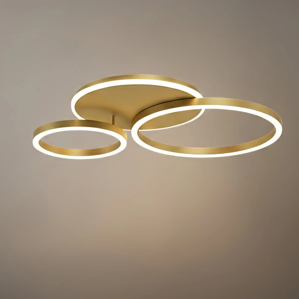 Ring Black/Gold Celing Light, 4Style, for Bedroom/Living Room/Commercial - Flindria