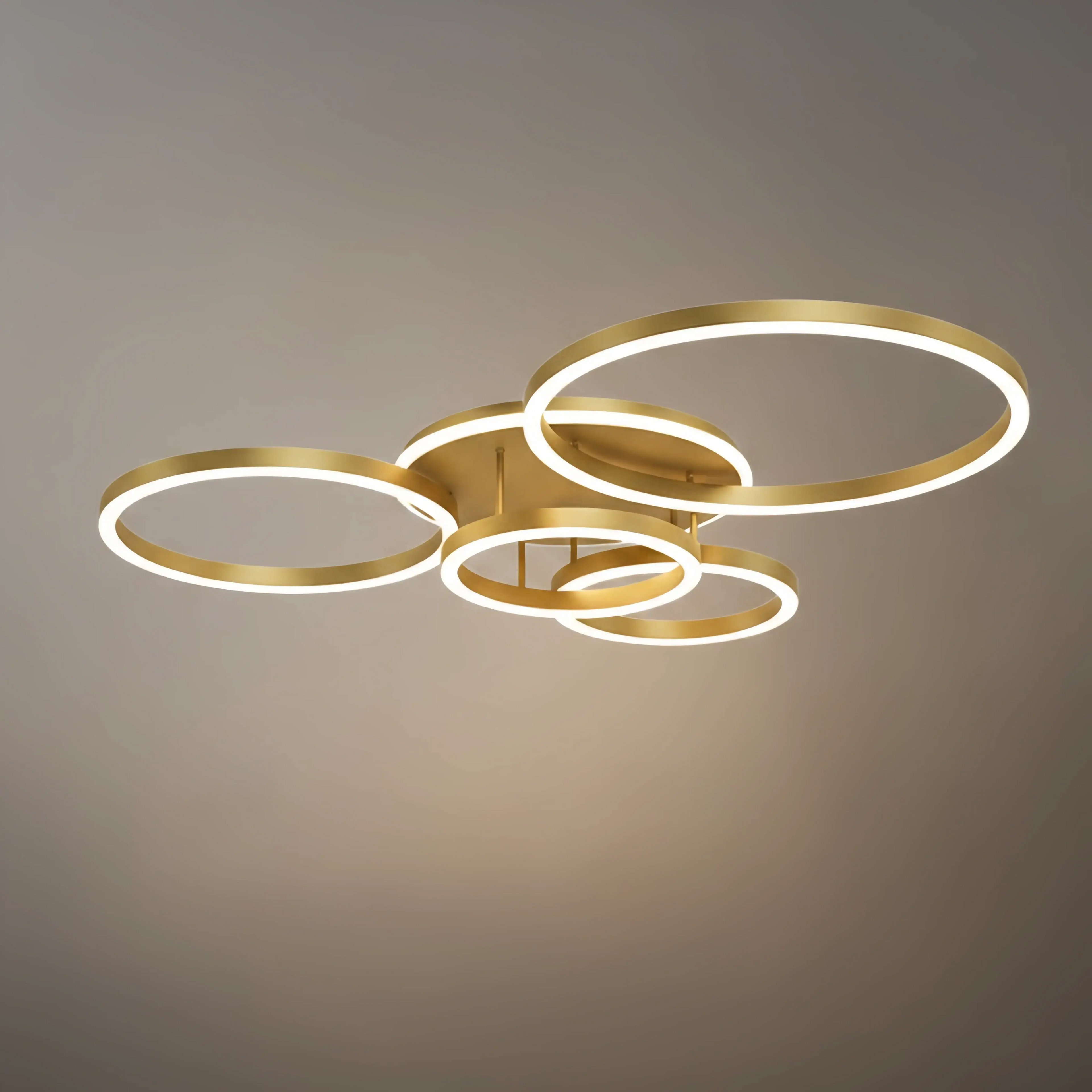 Ring Black/Gold Celing Light, 4Style, for Bedroom/Living Room/Commercial - Flindria