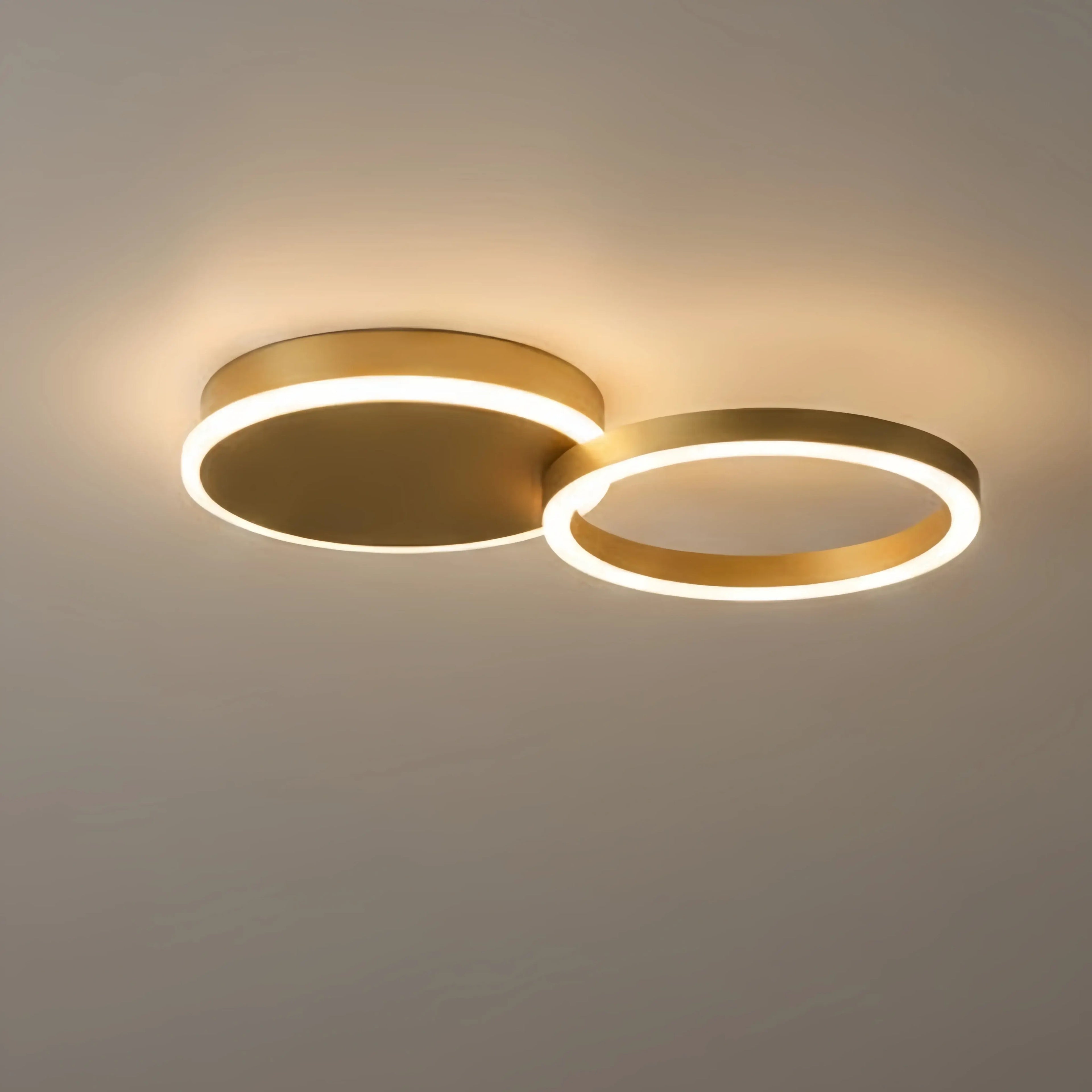 Ring Black/Gold Celing Light, 4Style, for Bedroom/Living Room/Commercial - Flindria