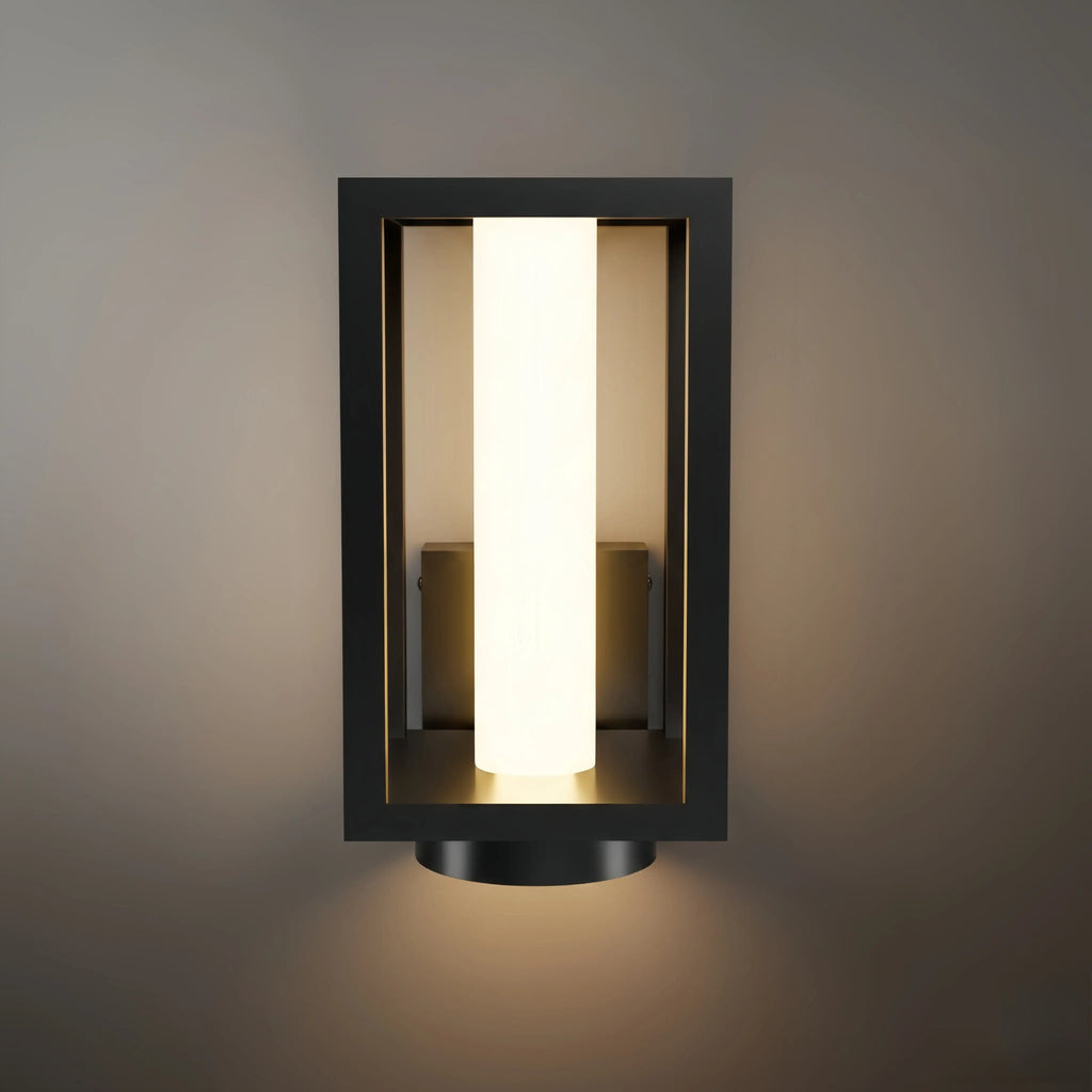 Lrondale Modern Outdoor Solar Wall Sconce-Waterproof for Yard/Balcony - Flindria