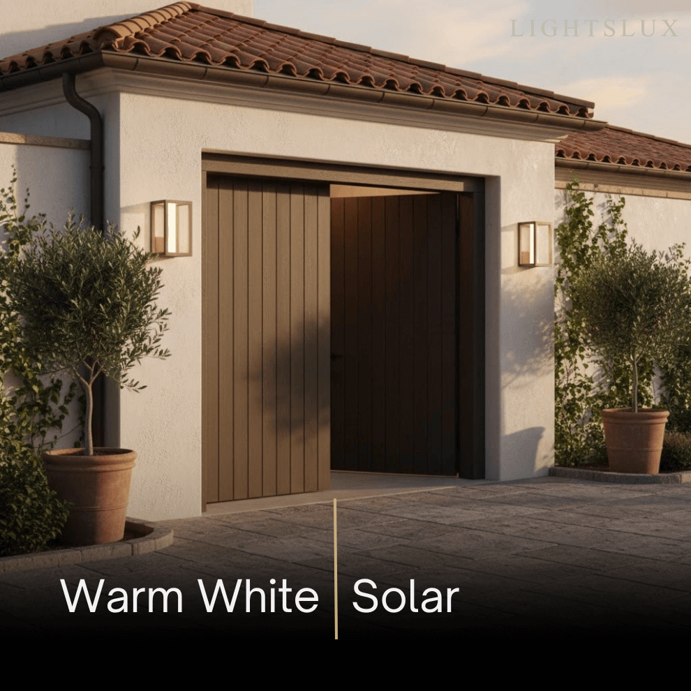 Lrondale Modern Outdoor Solar Wall Sconce-Waterproof for Yard/Balcony - Flindria
