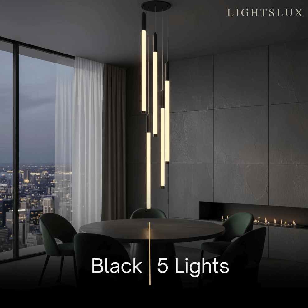 Multi-Tier Modern Chandelier - Waterfall Design for Staircases & High Ceilings - Flindria