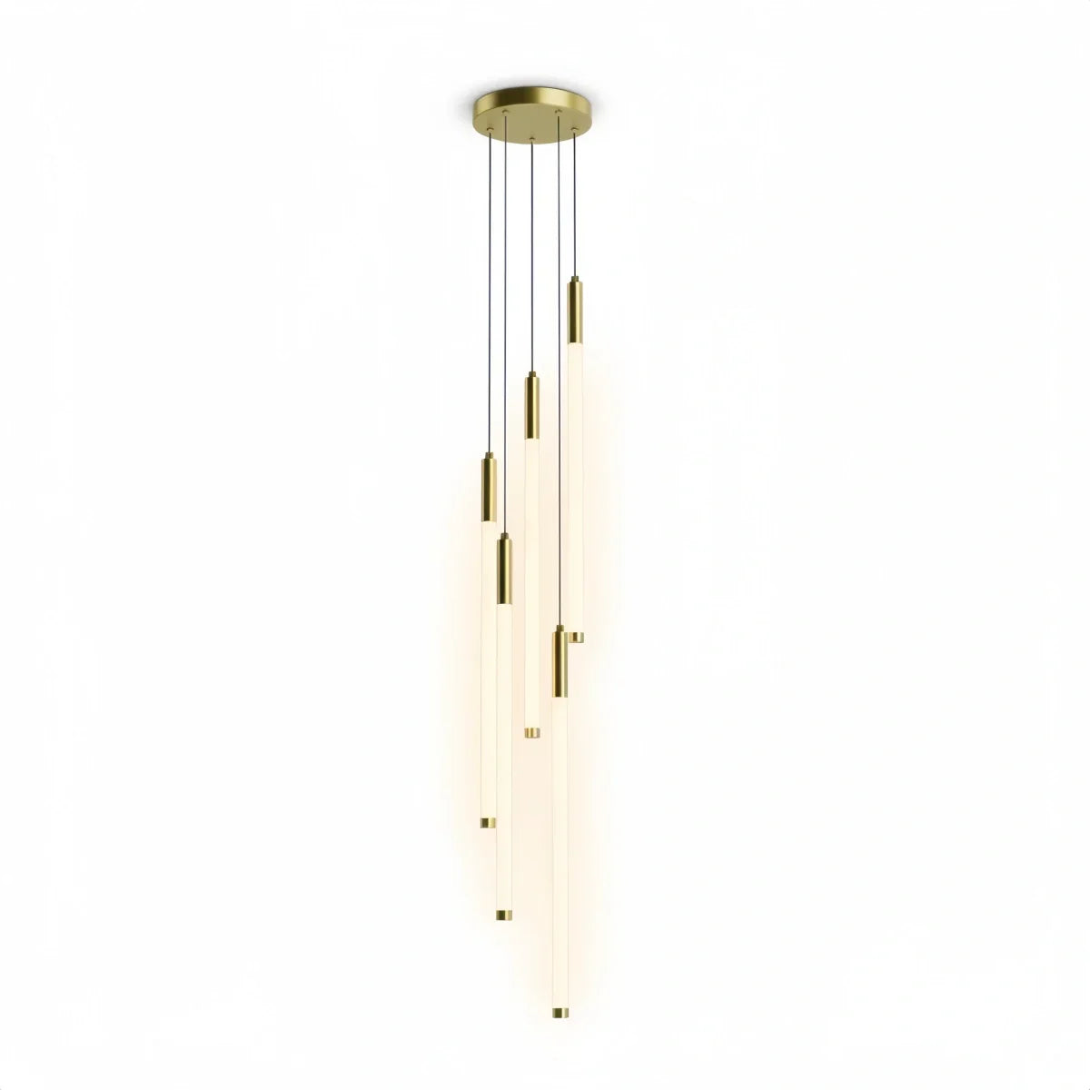 Multi-Tier Modern Chandelier - Waterfall Design for Staircases & High Ceilings - Flindria