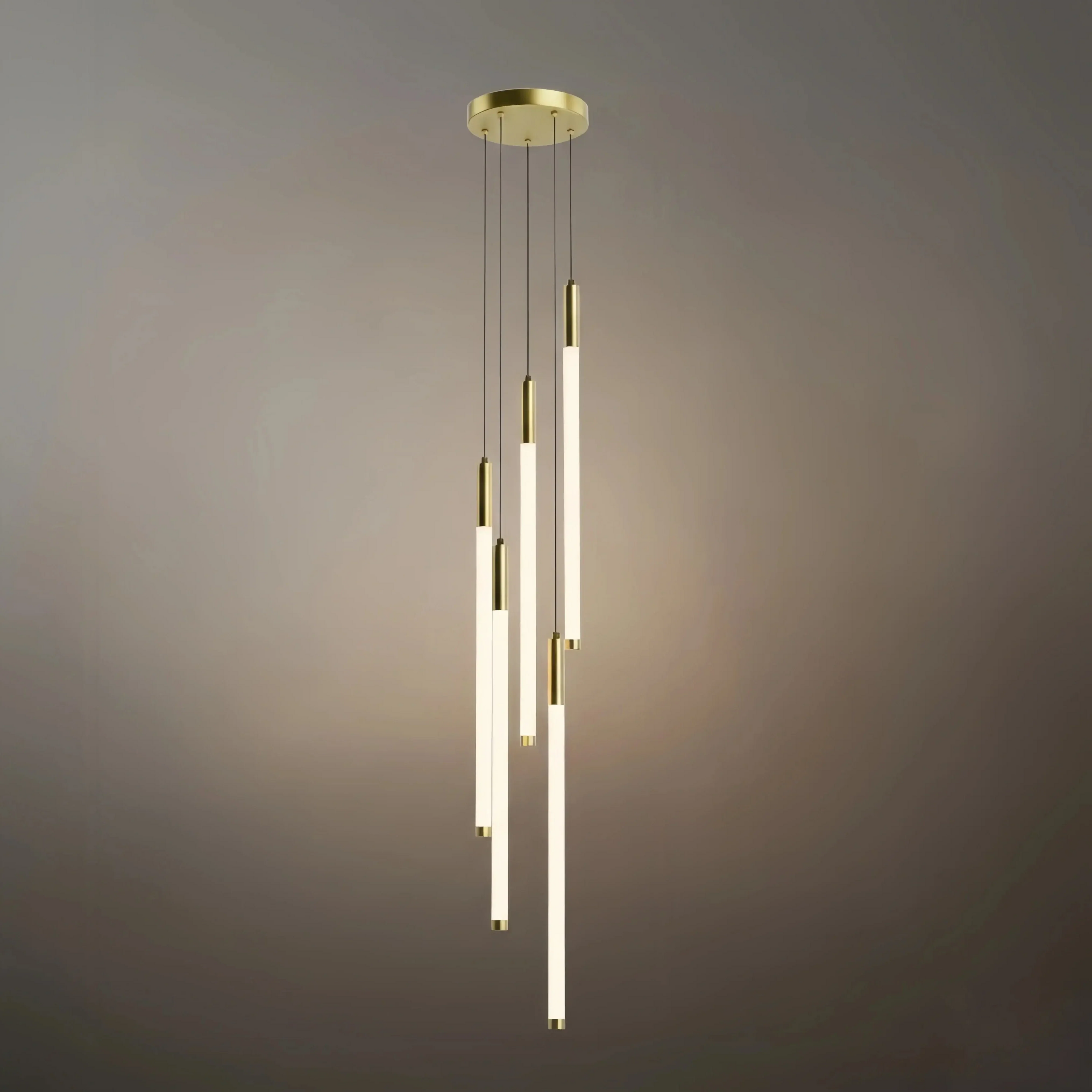 Vícepatrový moderní lustr - design vodopádu pro schodiště a vysoké stropy - Flindria