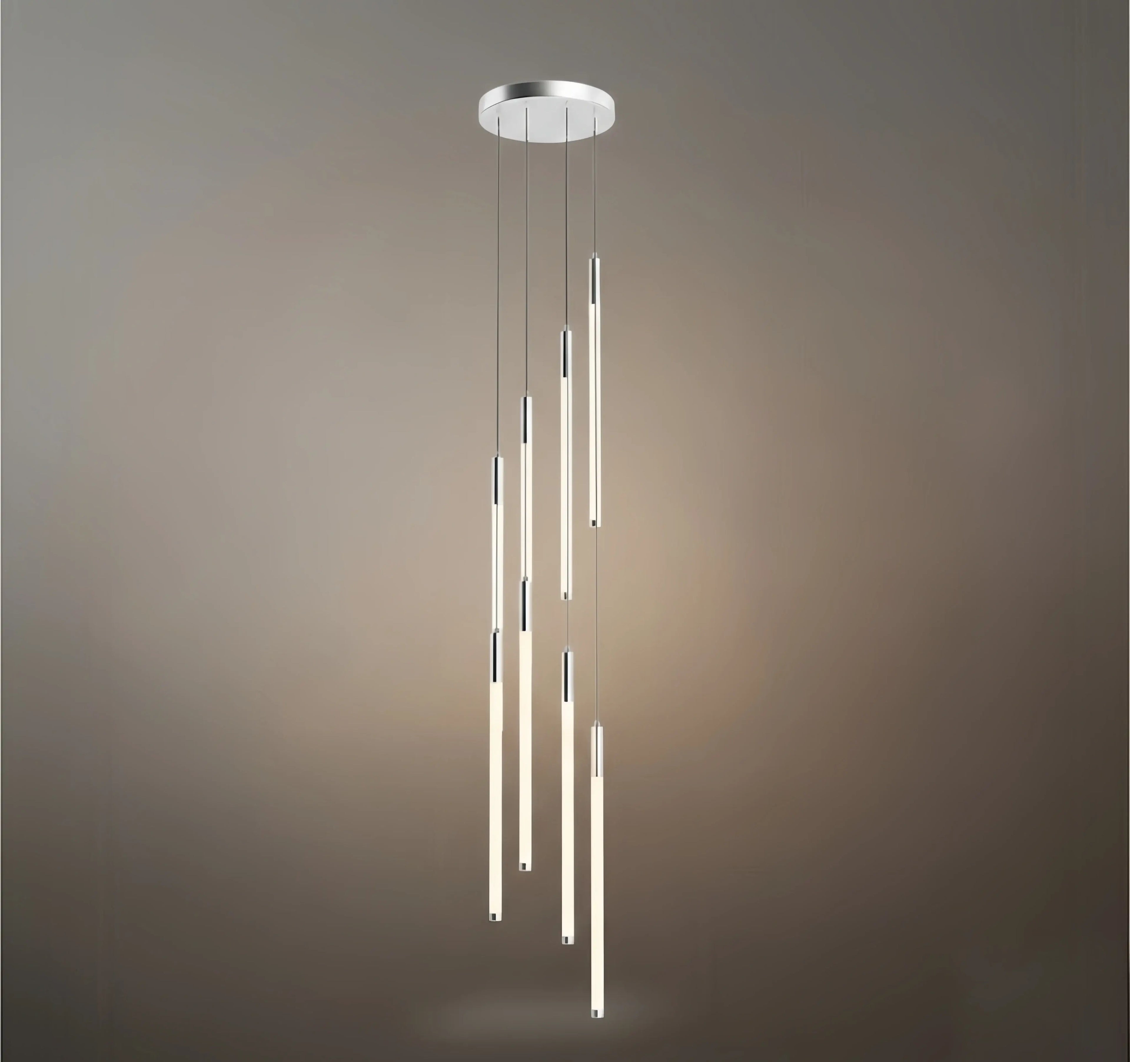 Vícepatrový moderní lustr - design vodopádu pro schodiště a vysoké stropy - Flindria